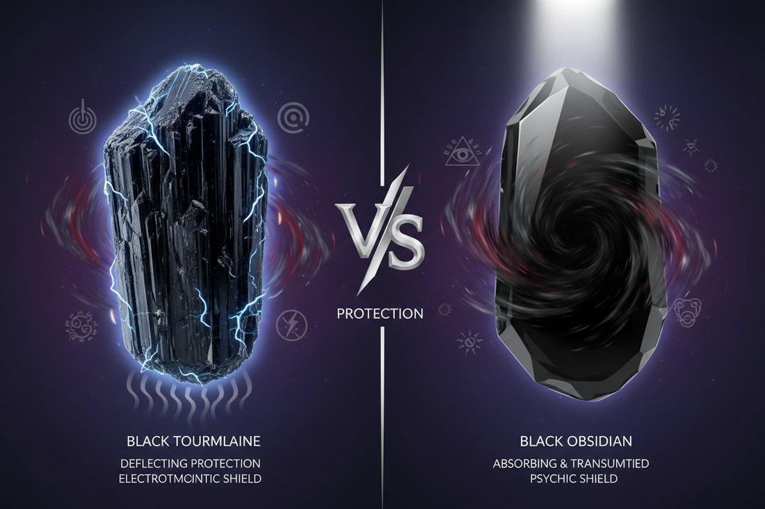 Black Tourmaline vs Obsidian: Which Protection Crystal is Right for You? - Nicole's ritual universe