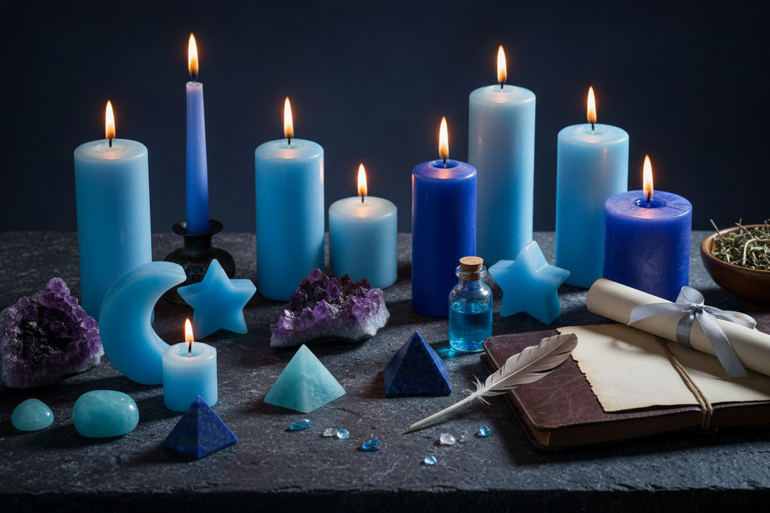 Blue Candle Spell Recipes: 10 Complete Workings for Peace, Healing & Wisdom