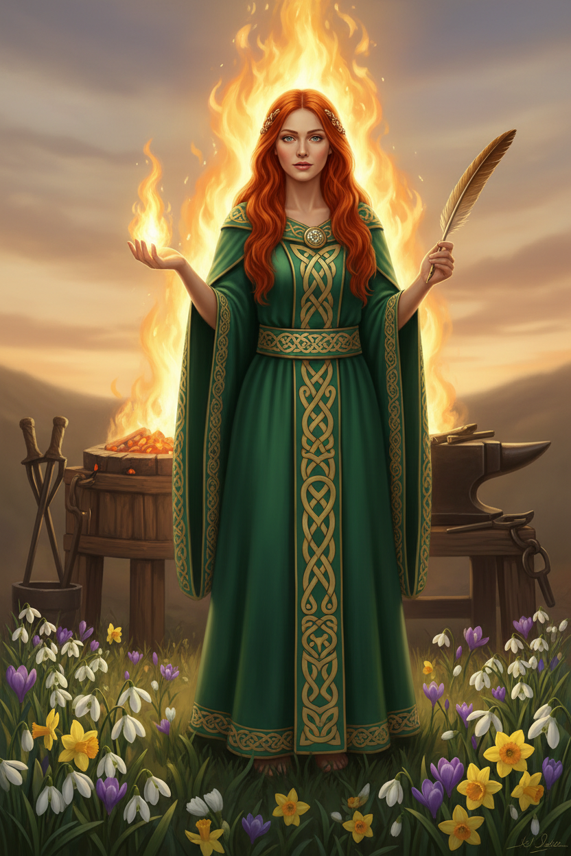 Working with Brigid: Complete Guide to the Celtic Goddess of Fire, Poetry, and Healing