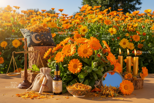 Calendula Magic: Legal Matters & Prophetic Dreams - Nicole's ritual universe