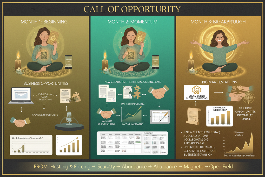 I Used Call of Opportunity for 3 Months: Real Opportunities Manifested - Nicole's ritual universe