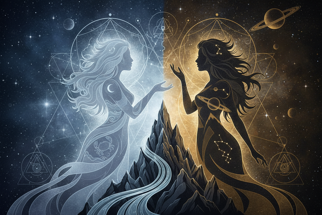 Cancer Mother with Capricorn Daughter: When the Tide Meets the Mountain Nicole's ritual universe