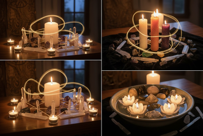 Candle and Crystal Combinations: Amplifying Energy
