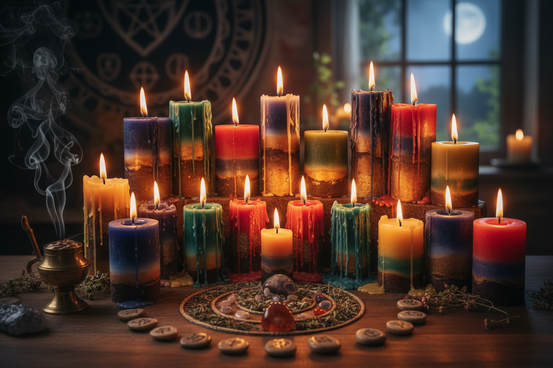 Candle Color Combinations: Layering Intentions - Nicole's ritual universe