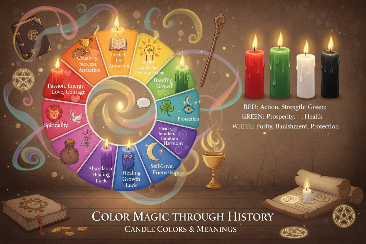 Candle Colors Meanings Color Magic History – Nicole's ritual universe