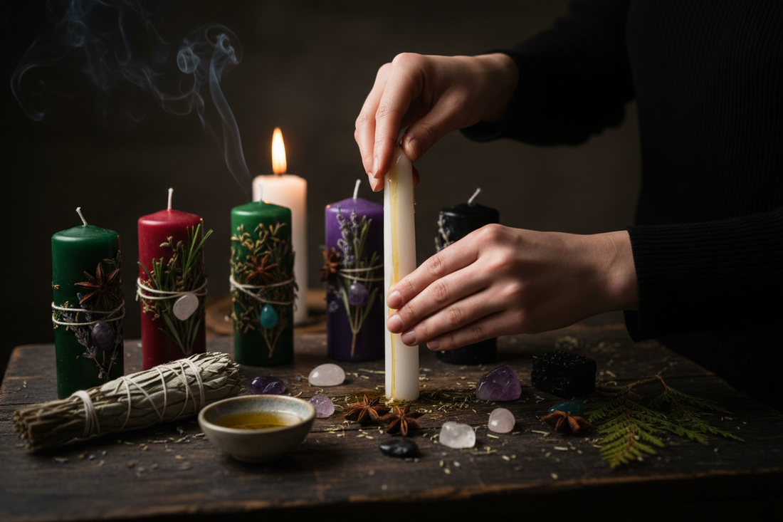 The Complete Guide to Candle Dressing: Anointing, Carving & Herb Rolling