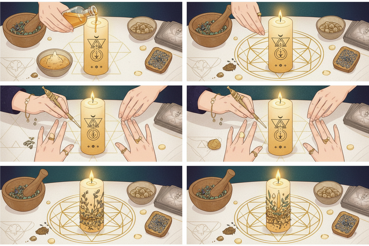 How to Dress a Candle for Magic (Step-by-Step) | Complete Tutorial ...