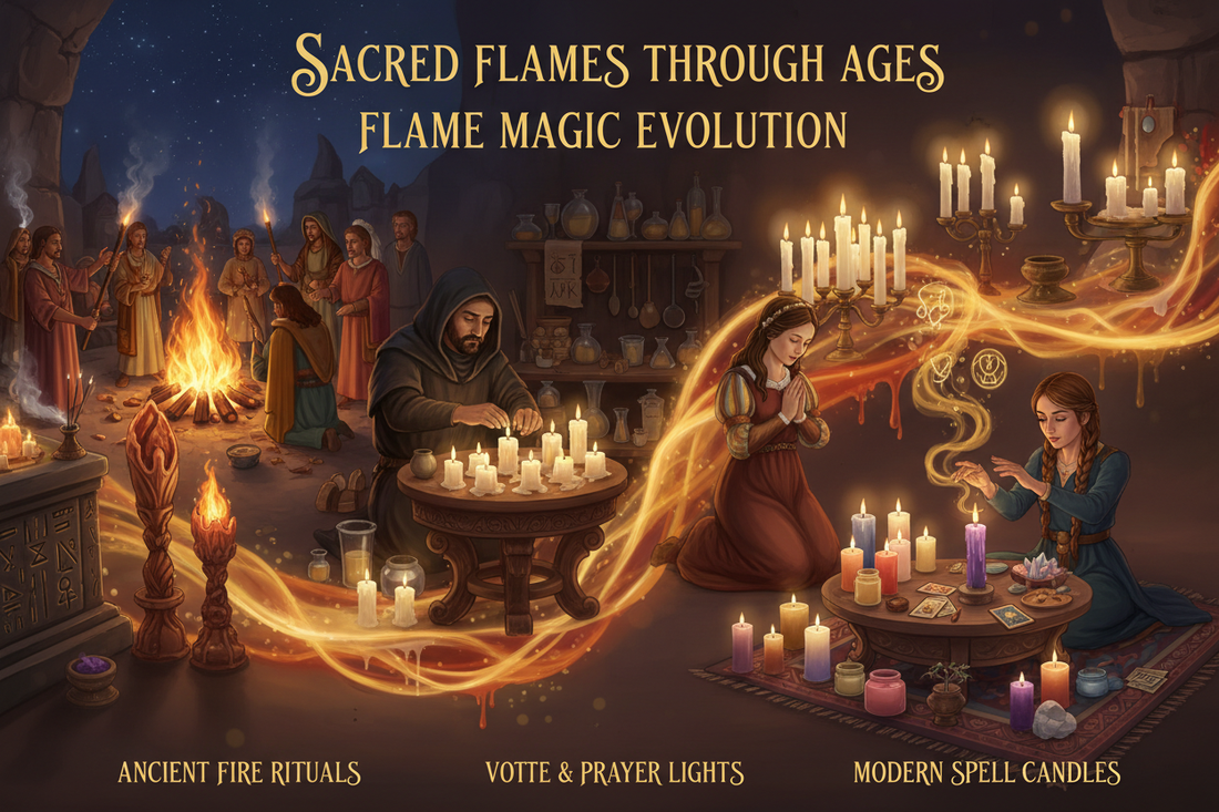 History Candle Magic Sacred Flames Spell Candles