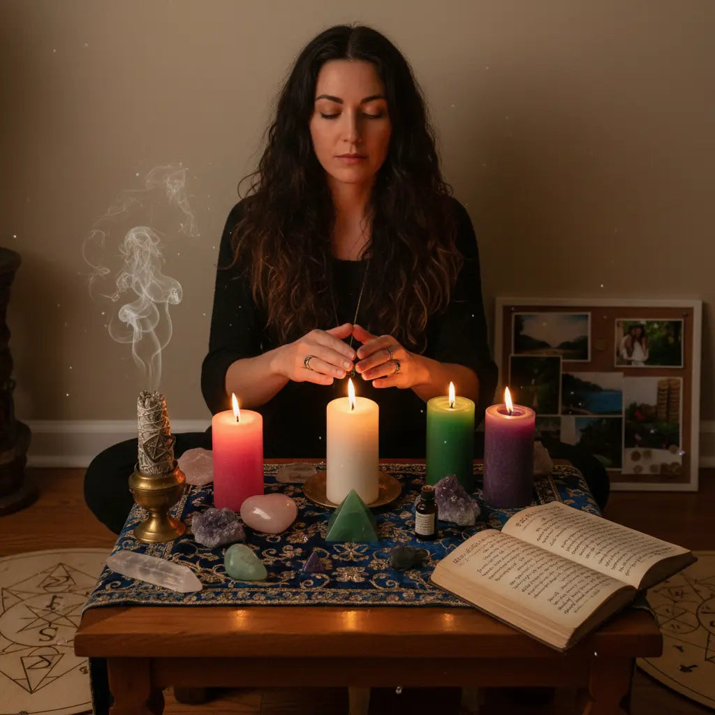 Candle Magic Rituals 12 Powerful Ceremonies meditation scene