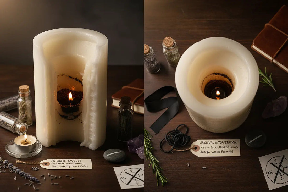 Candle Tunneling: Spiritual Meaning vs Poor Quality - Nicole's ritual universe