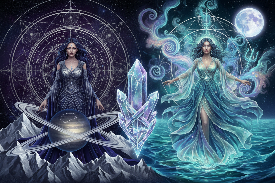 Capricorn Mother with Pisces Daughter: When the Mountain Meets the Ocean Nicole's ritual universe