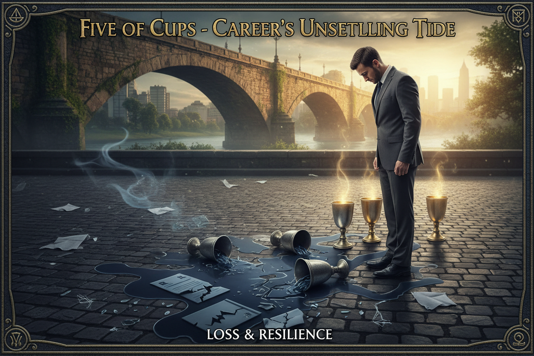 Five of Cups in Career Readings: Professional Loss & Disappointment - Nicole's ritual universe