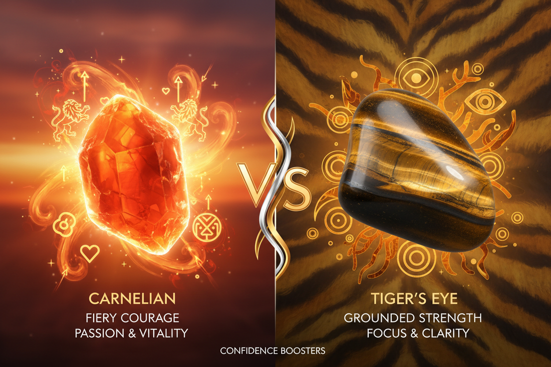 Carnelian vs Tiger's Eye: Which Confidence Crystal is Right for You? - Nicole's ritual universe