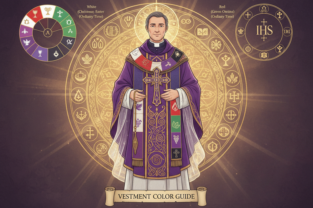 Catholic Ritual Armor Catholic Vestments: Chasuble, Stole, and Liturgical Color Codes ...