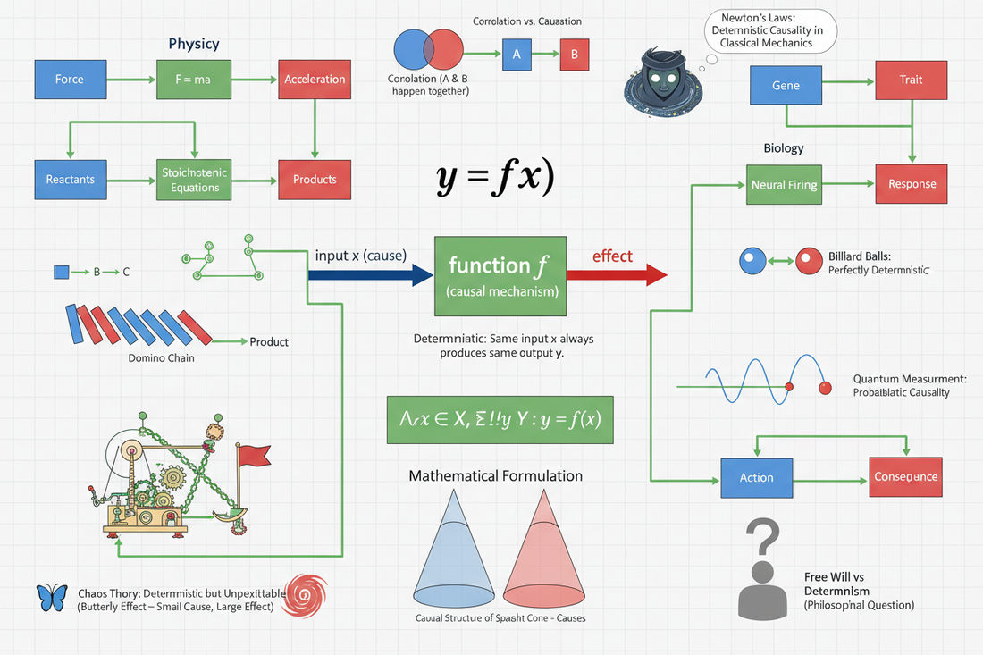 Cause and Effect: 'Every Cause Has Its Effect' as Deterministic Functions