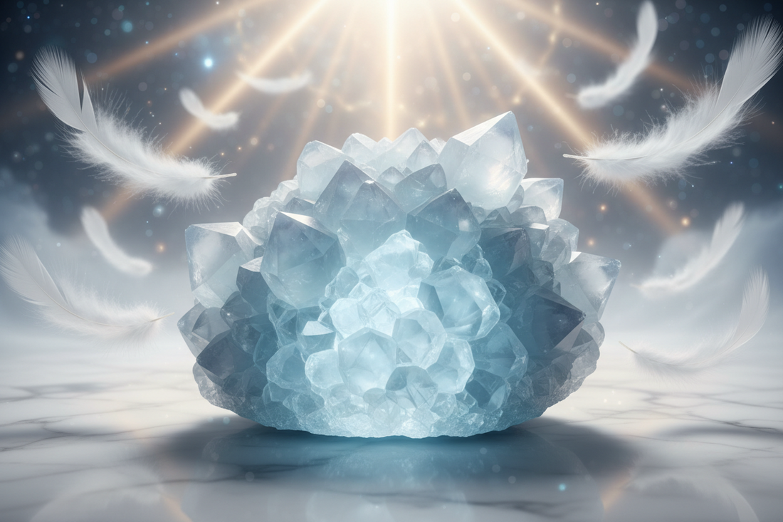 Celestite for Angelic Peace and Divine Connection: Complete Guide to the Angel Stone and Heavenly Crystal