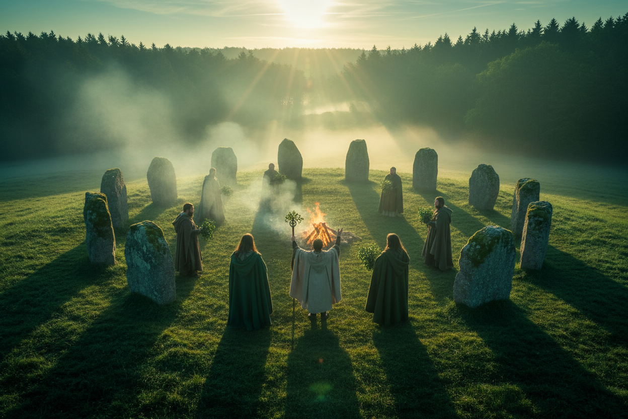 Fall Ritual Druid Celtic Druid Rituals: Wheel of the Year, Sacred Fires & Stone Circle ...