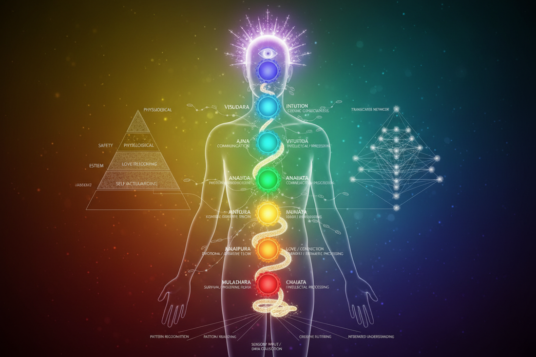Chakra System as Information Processing Hierarchy: Seven Layers from Survival to Transcendence - Nicole's ritual universe