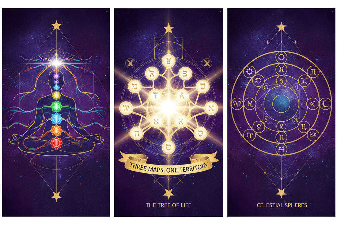 Chakras vs Sephiroth vs Planetary Spheres: Three Maps, One Territory - Nicole's ritual universe