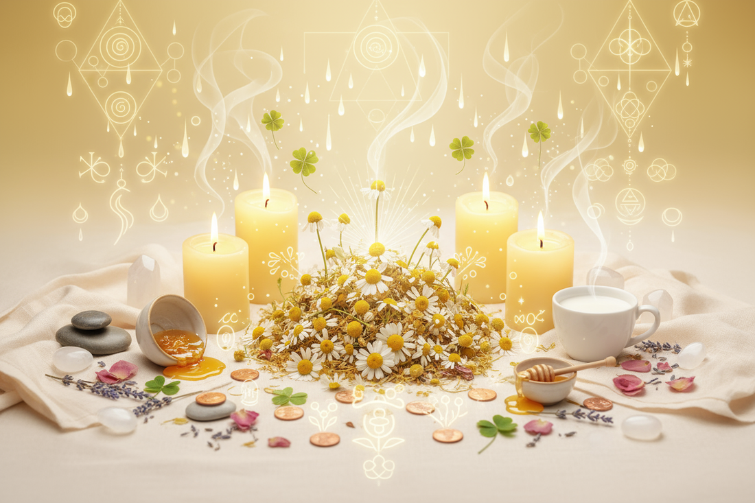 Chamomile Money Spell: Gentle Prosperity Magic - Nicole's ritual universe