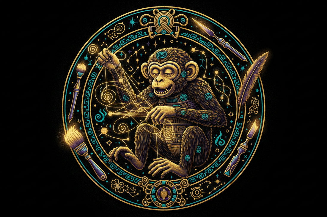 Chuen Mayan Day Sign: The Monkey & the Sacred Arts of Creation