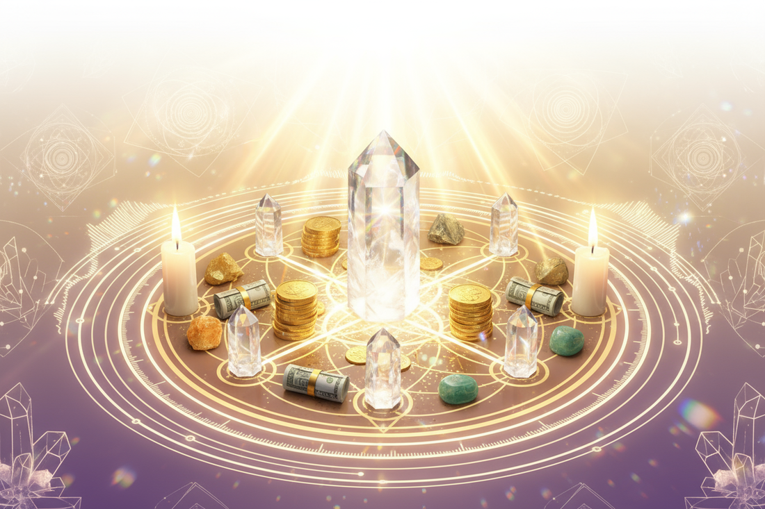 Clear Quartz Money Grid: Amplification Magic