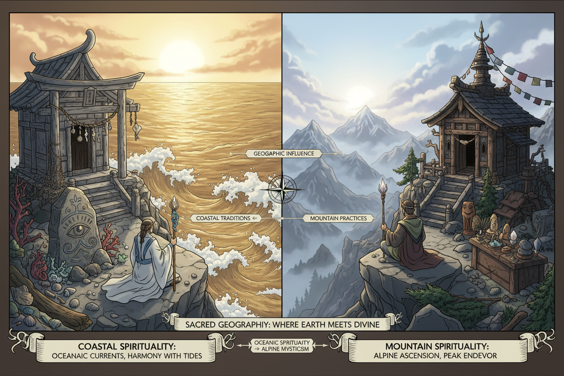 Coastal vs Mountain: Geography and Sacred Sites - Nicole's ritual universe