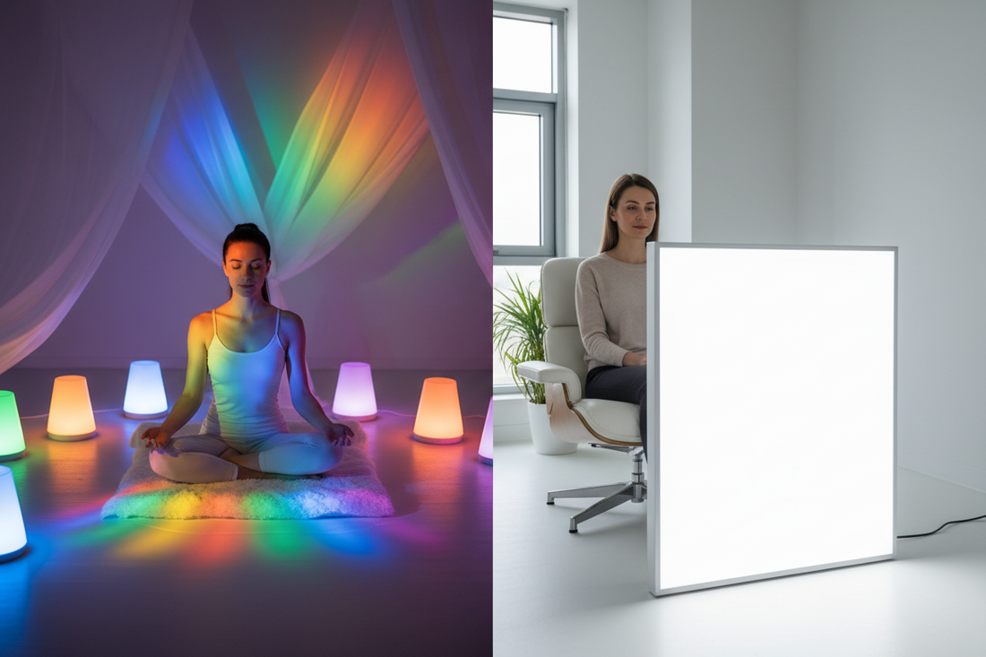 Color Therapy vs Light Therapy: Which Light-Based Healing is Right for You? - Nicole's ritual universe