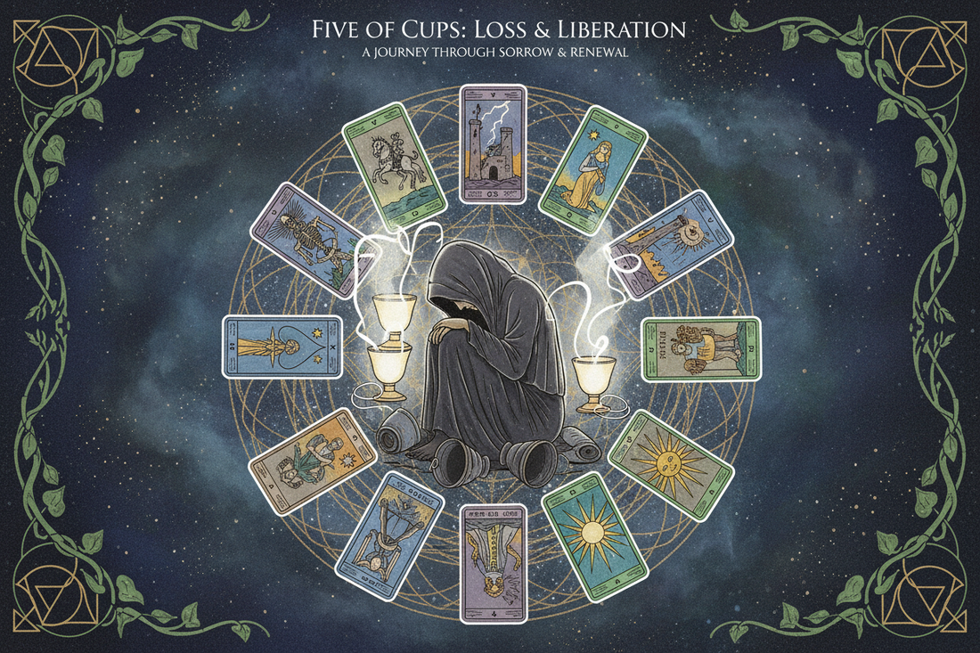 Five of Cups Combinations: With Major & Minor Arcana - Nicole's ritual universe