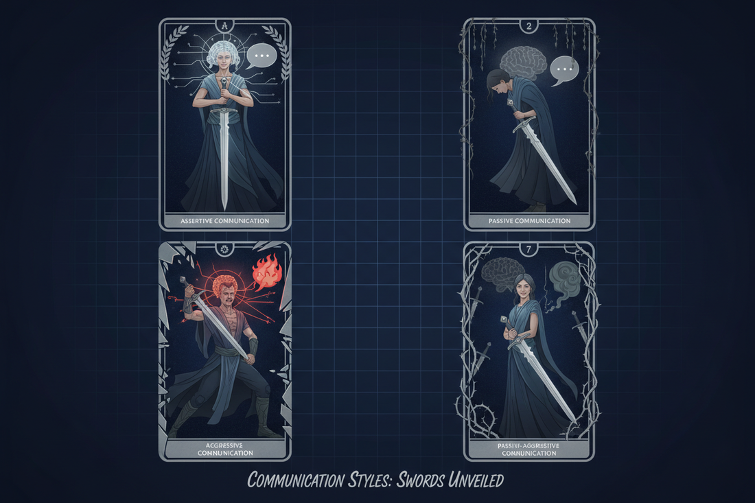 Communication Styles Reflected in Swords — Assertive, Passive, Aggressive, Passive-Aggressive - Nicole's ritual universe