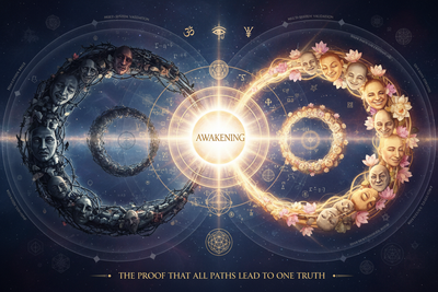 Convergence Through Different Paths: Mathematical Proof of Spiritual Unity