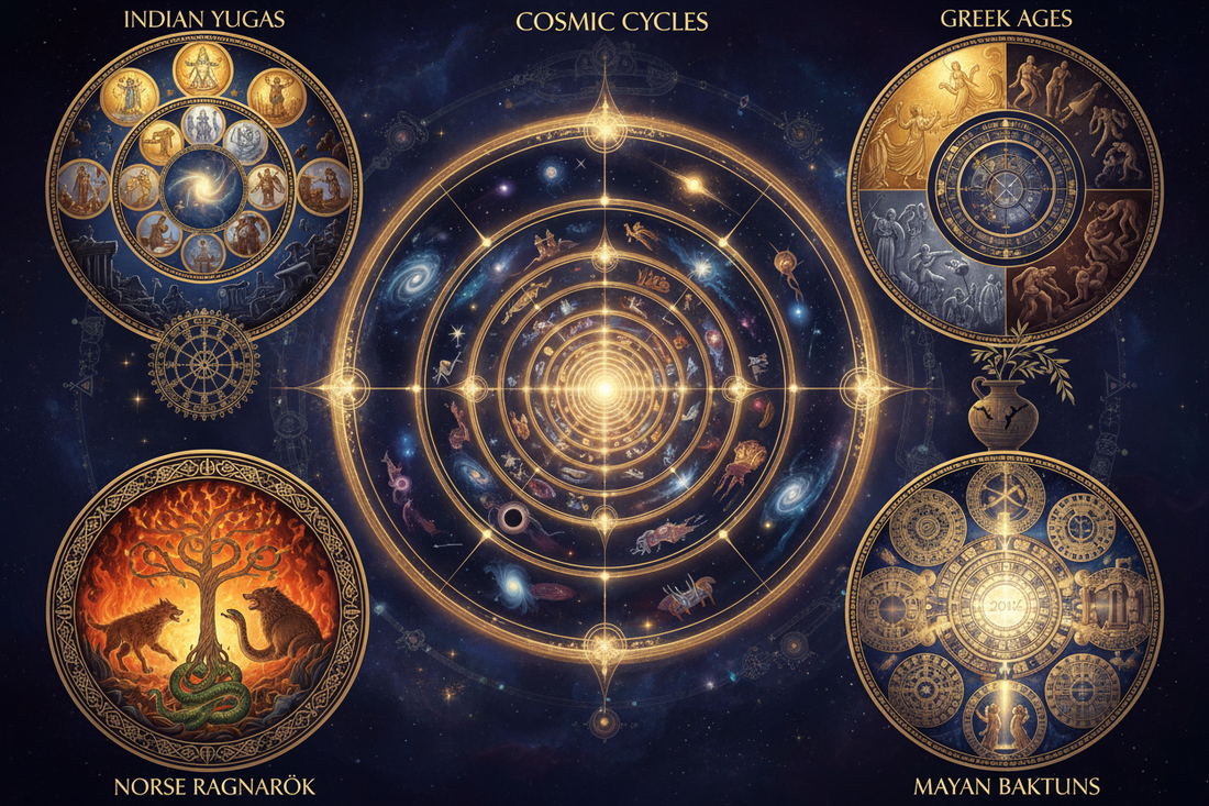 Cosmic Cycles: Yugas, Ages, and Apocalypses