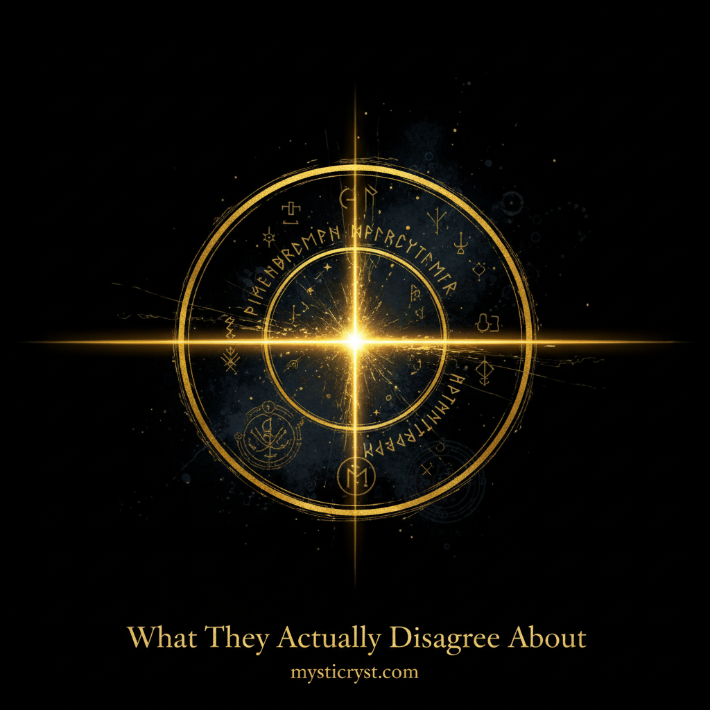 What Eastern and Western Divination Systems Actually Disagree About