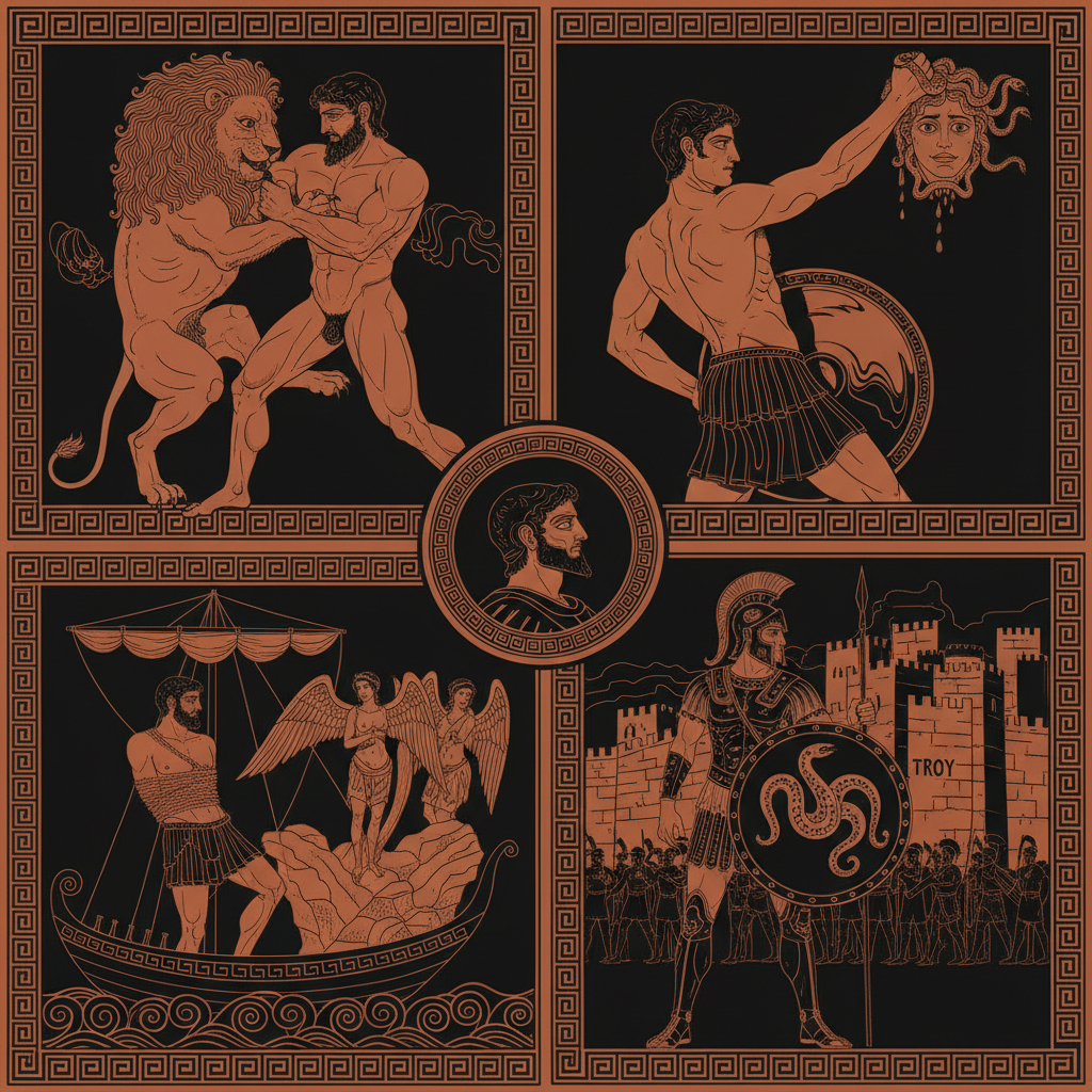 Greek Heroes: Heracles, Perseus, Odysseus, and the Heroic Ideal That Shaped Western Culture