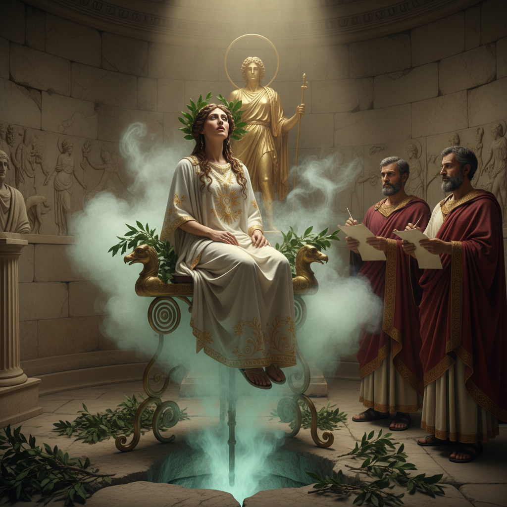 The Oracle of Delphi: Apollo's Voice, the Pythia, and the Navel of the Ancient World