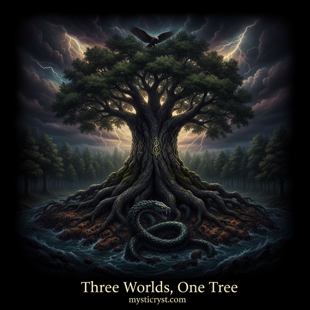 The Slavic Cosmos: Three Worlds, the World Tree, and the War Between Gods