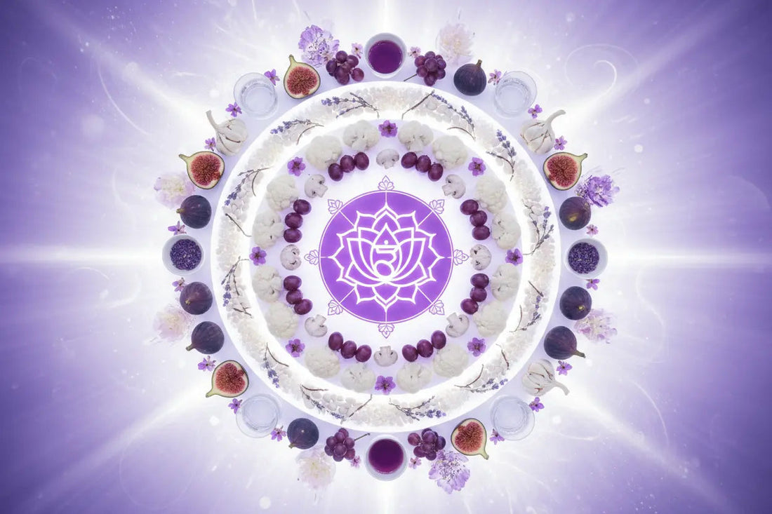 Crown Chakra Foods: White/Violet Foods for Spiritual Connection - Nicole's ritual universe