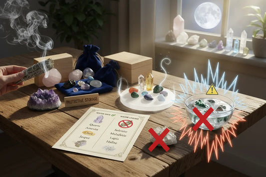 Crystal Care Guide: Storage, Sunlight Safety, Water Safety Nicole's ritual universe