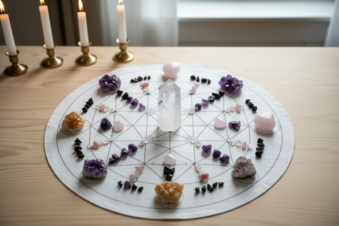 Building Your First Crystal Grid: Sacred Geometry Meets Intention