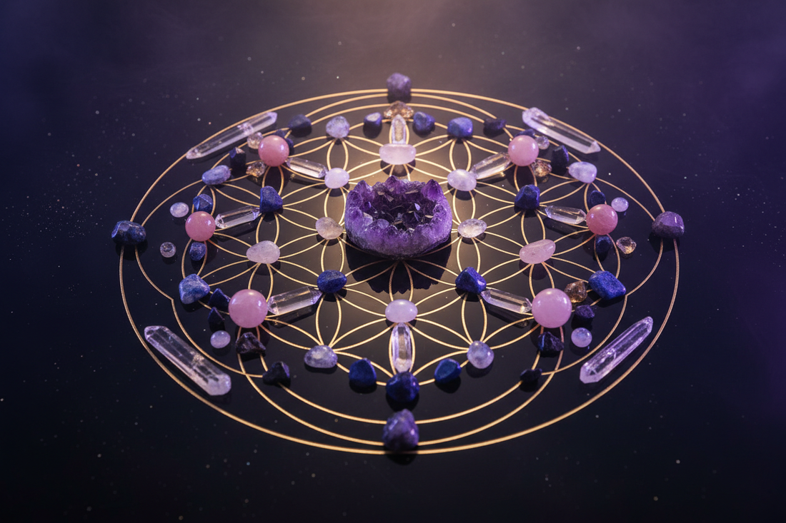 Building Your First Crystal Grid: Sacred Geometry Meets Intention