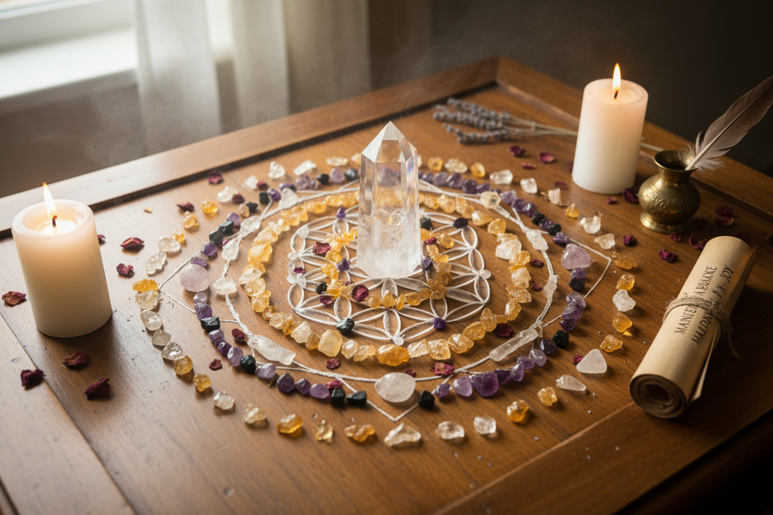Crystal Grids for Manifestation - Nicole's ritual universe