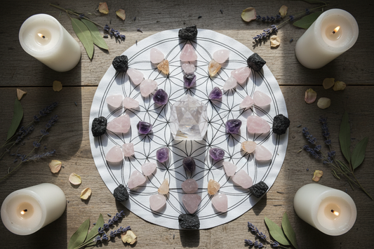 DIY Crystal Grid Tutorial - Nicole's ritual universe