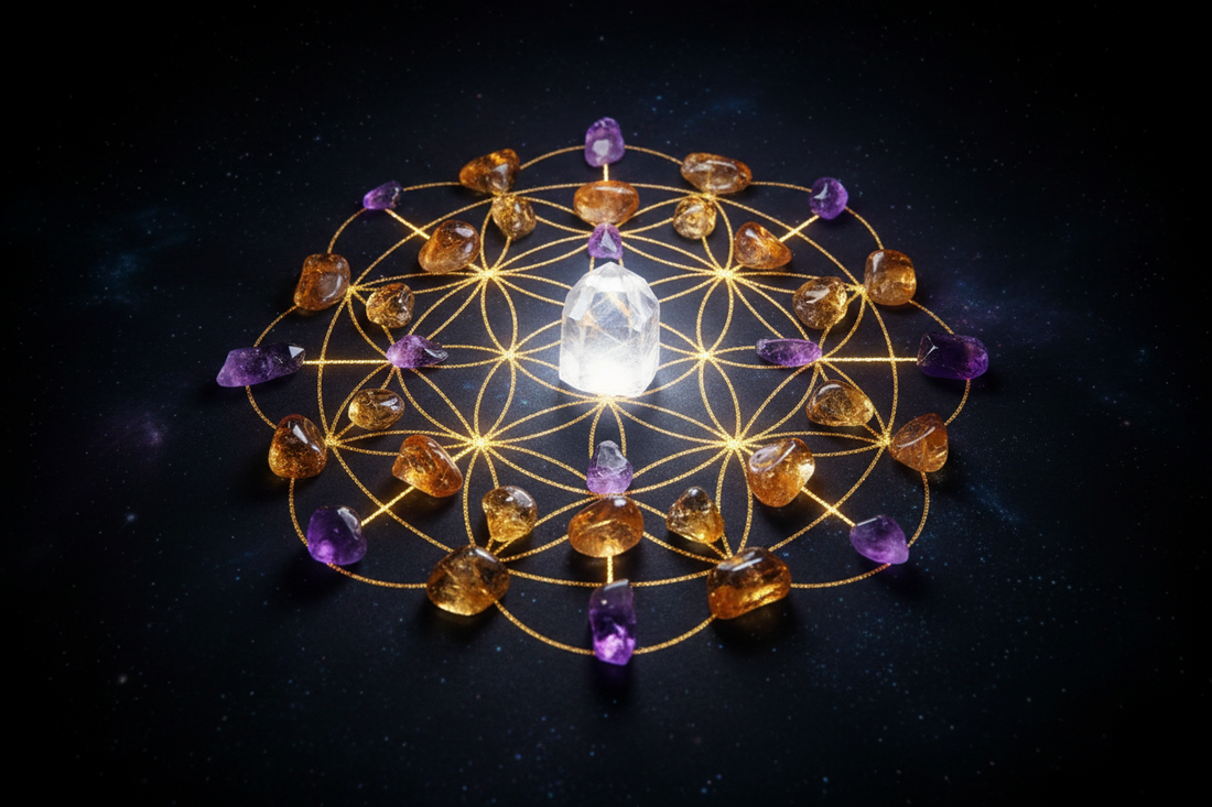 Crystal Manifestation Grid: How to Build and Activate a Sacred Geometry Grid for Abundance