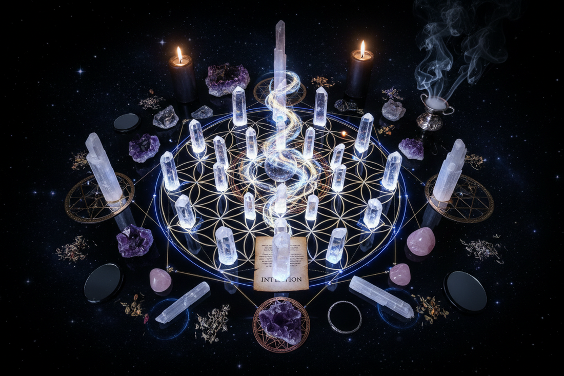 Crystal Grids for Spirit Guide Connection - Nicole's ritual universe
