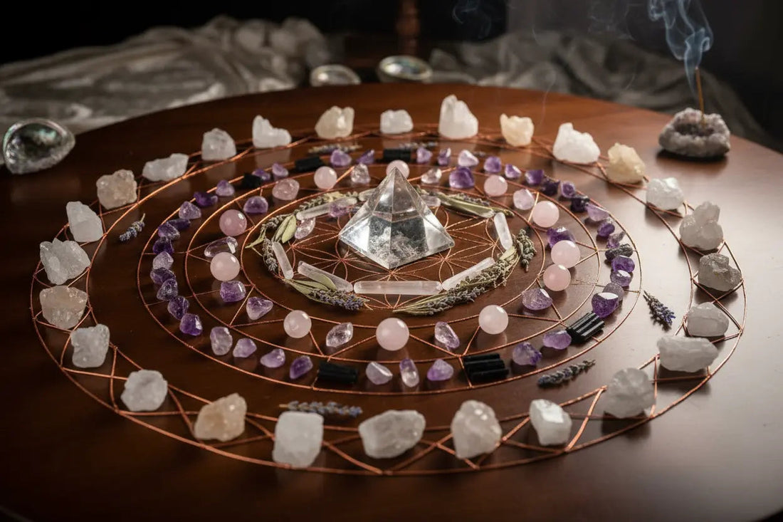 Crystal Grids: Complete Guide to Creating Powerful Crystal Grids Nicole's ritual universe