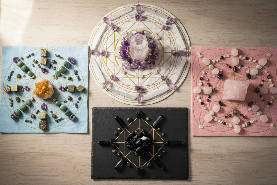 Crystal Healing Layout: 12 Powerful Grids for Different Intentions