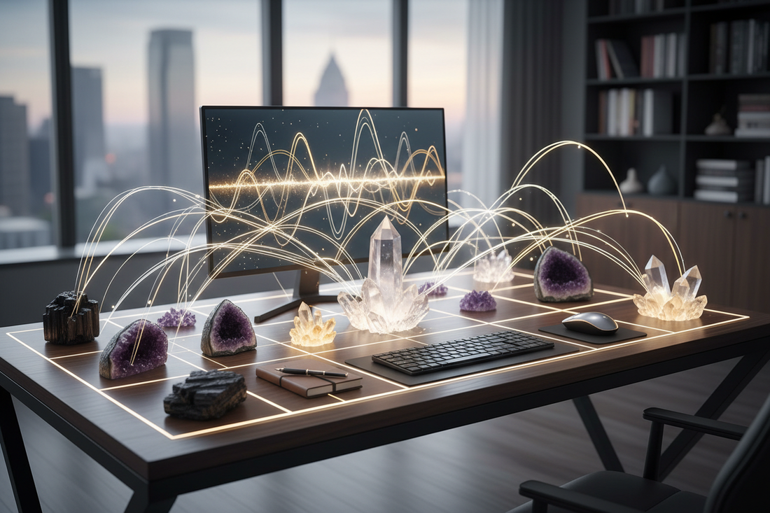 Crystals on Your Desk: Energetic Workspace Optimization - Nicole's ritual universe