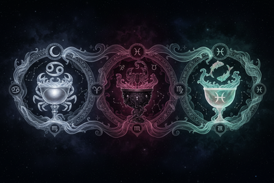 Cups + Astrology: Cancer, Scorpio, Pisces Connections