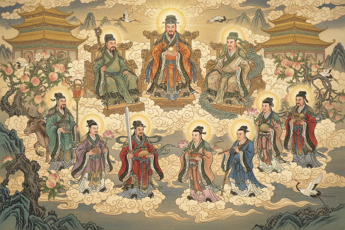 The Daoist Immortals & Celestial Hierarchy: Eight Immortals & Three Pure Ones - Nicole's ritual universe