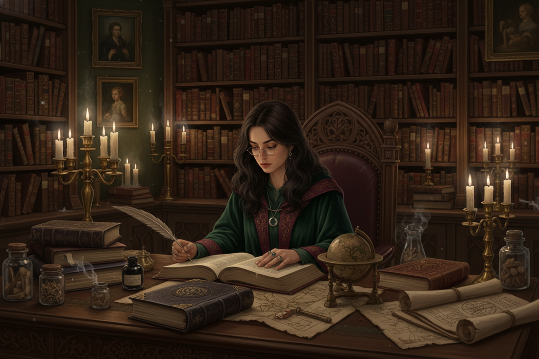 Dark Academia Witch: Scholarly Magic & Gothic Vibes - Nicole's ritual universe